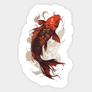 Tranquil Japanese Koi Sticker